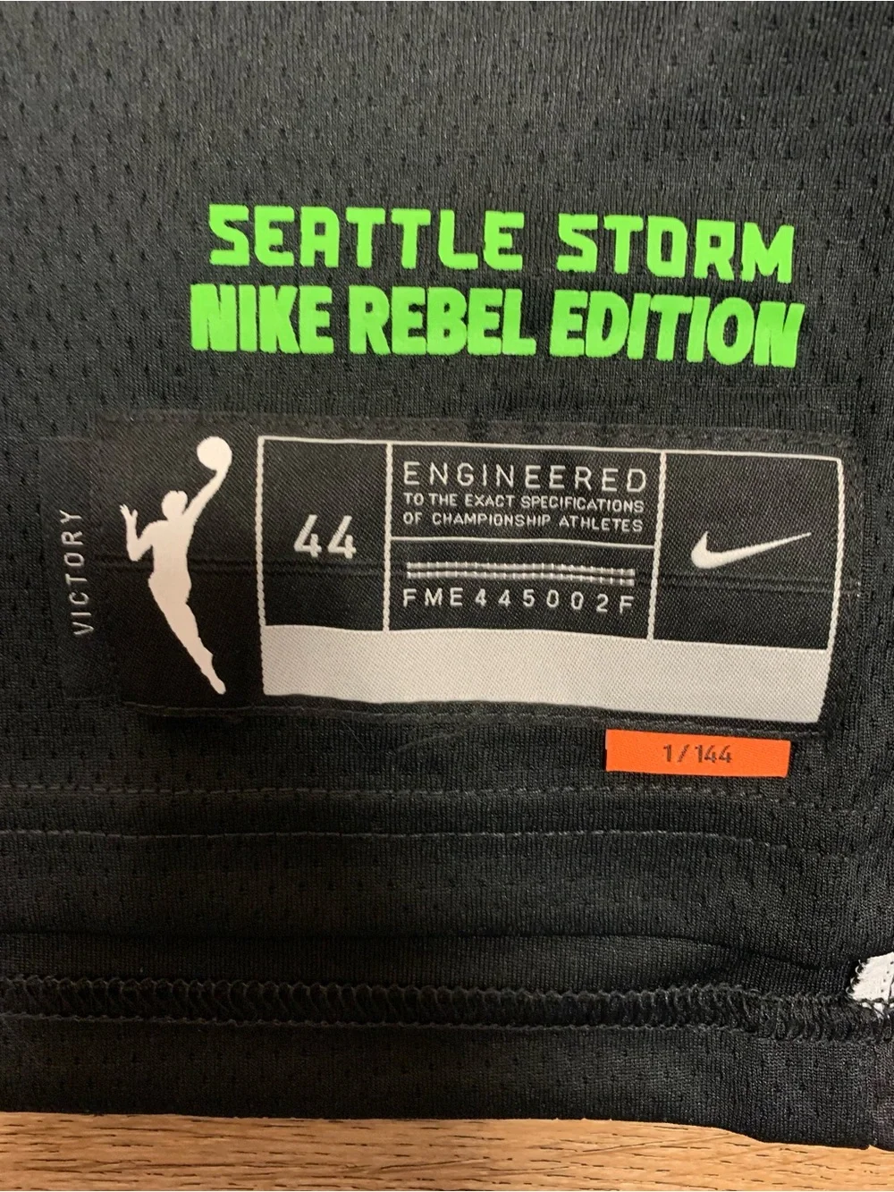 Seattle Storm Sue Bird Rebel Edition Jersey Women’s Medium